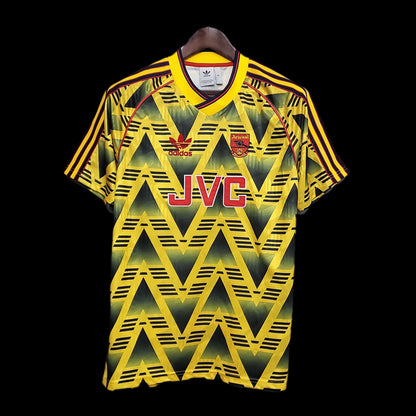Retro nogometni dresovi Arsenal Gostujoči Adidas Pristno 1991-93