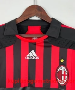 Alternative view of 07-08 Retro Nogometni Dresi Domači AC Milan Dolgi Rokav