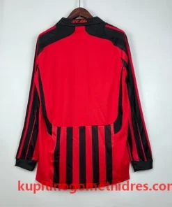 Alternative view of AC Milan Retro Nogometni Dresi Domači Dolgi Rokav 07-08