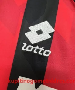 Alternative view of AC Milan Retro Nogometni Dresi Domači Dolgi Rokav 1993/94