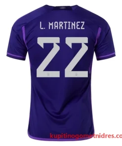 Alternative view of Argentina L. Martinez 22 Nogometni Dresi Gostujoči 2022