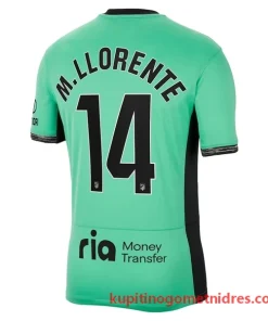 Alternative view of Atlético Madrid M.Llorente 14 Nogometni Dresi Tretji 2023/24