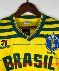 Alternative view of Brazilija Retro Nogometni Dresi Domači 1984