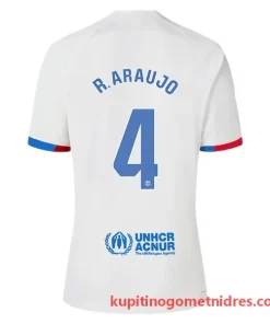 Alternative view of FC Barcelona R. Araujo 4 Nogometni Dresi Gostujoči 2023/24