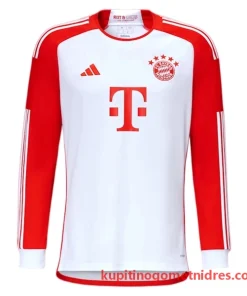 Alternative view of FC Bayern München Alphonso Davies 19 Nogometni Dresi Domači 2023/24 - Dolgi Rokav