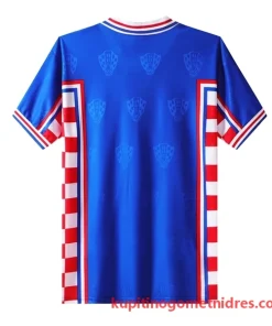 Alternative view of Hrvaška Retro 1998 Nogometni Dresi Gostujoči