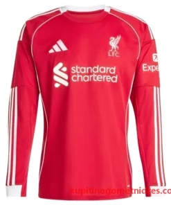 Alternative view of Liverpool Diogo J. 20 Nogometni Dresi Domači 2025/26 - Dolgi Rokav
