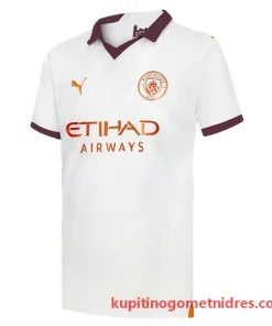 Alternative view of Manchester City Erling Haaland 9 Nogometni Dresi Gostujoči 2023/24