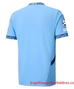 Alternative view of Manchester City Nogometni Dresi Domači Champions League With Patch 2024/25