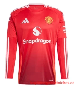 Alternative view of Manchester United B.Fernandes 8 Nogometni Dresi Domači 2024/25 - Dolgi Rokav