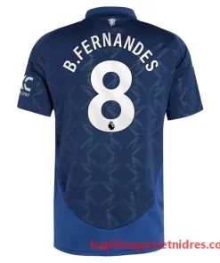 Alternative view of Manchester United B.Fernandes 8 Nogometni Dresi Gostujoči 2024/25
