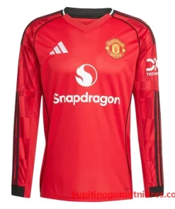 Alternative view of Manchester United Mainoo 37 Nogometni Dresi Domači 2025/26 - Dolgi Rokav