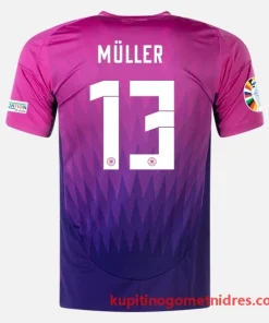 Alternative view of Nemčija Thomas Müller 13 Nogometni Dresi Gostujoči 2024