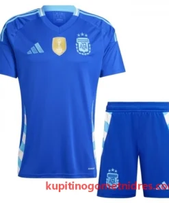 Alternative view of Otroški Argentina Messi 10 Nogometni Dresi Kompleti Gostujoči 2024