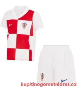 Alternative view of Otroški Hrvaška Modrić 10 Nogometni Dresi Kompleti Domači 2024