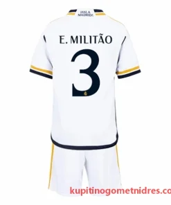 Alternative view of Otroški Real Madrid E. Militao 3 Nogometni Dresi Kompleti Domači 2023/24